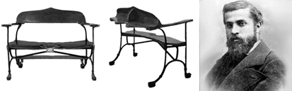 banco de la cripta de la colonia guell